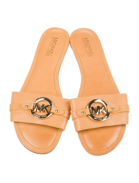 michael kors yellow slides